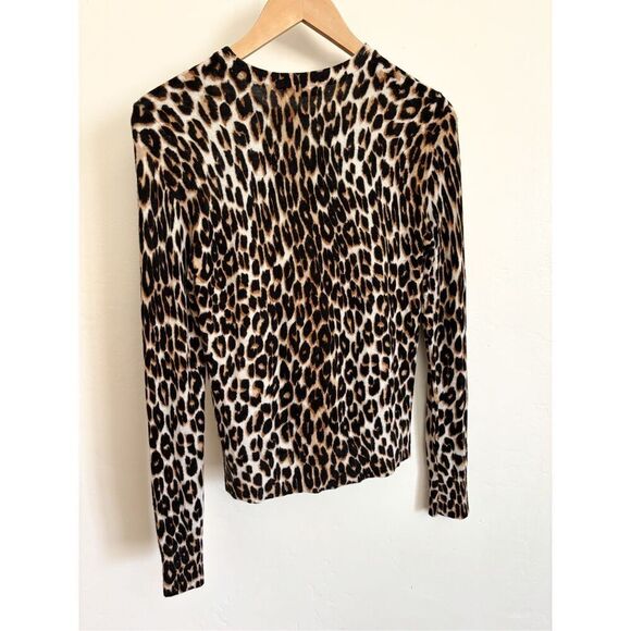Equipment cashmere leopard print sweater size small - Picture 6 of 6